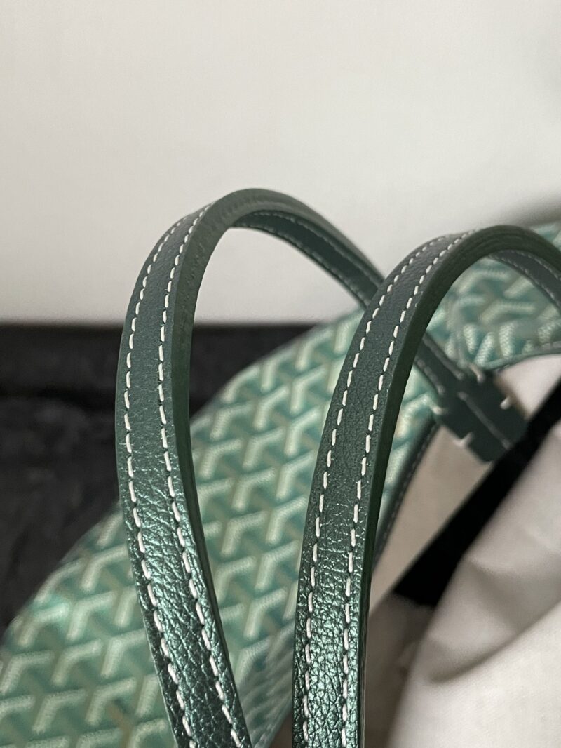Goyard Green Goyardine Coated Canvas and Leather Saint Louis GM Tote