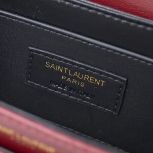 Saint Laurent YSL Solferino Small Leather Satchel Shoulder Bag