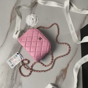 CHANEL Black Leather Makeup Bags