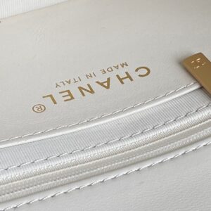 Chanel Mini Flap Bag Top Handle Pearl Chain