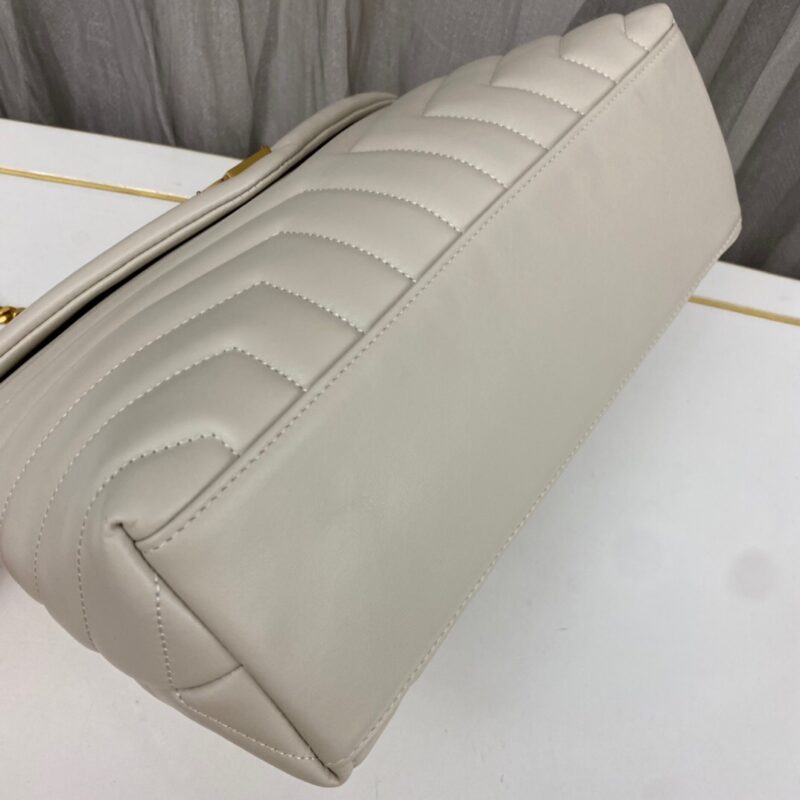 SAINT LAURENT SM LOULOU MONOGRAM QUILTED LEATHER BAG