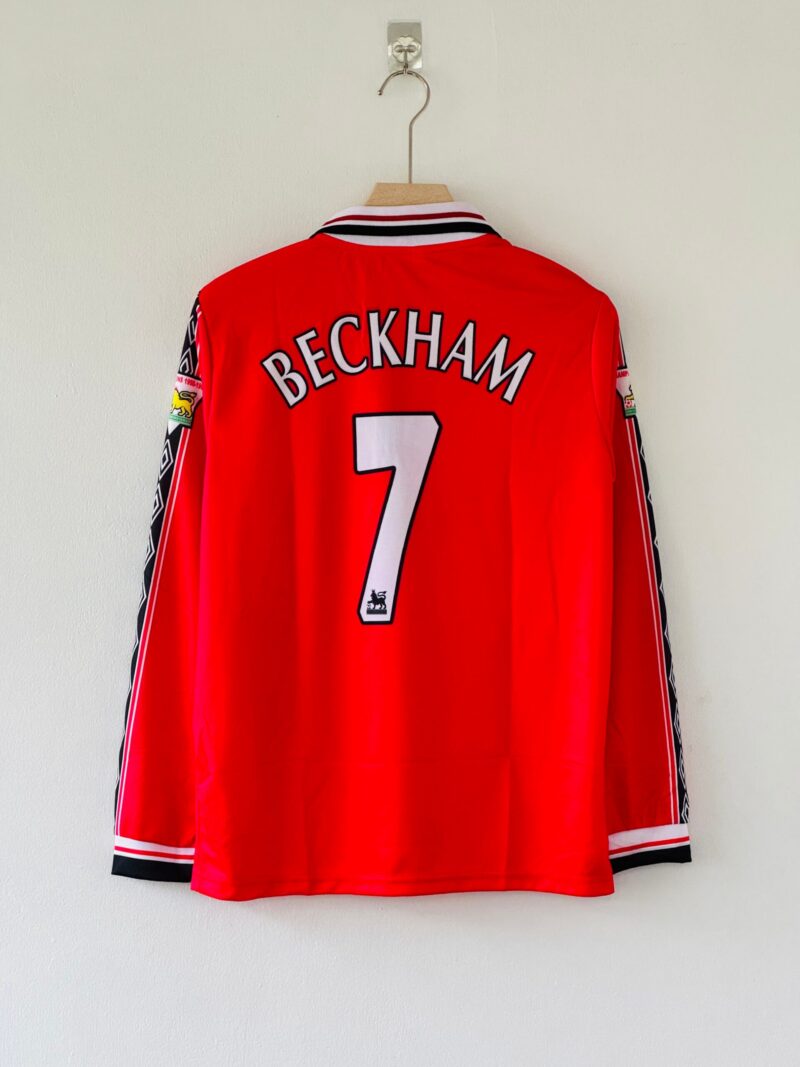 1998-99 Manchester United Home Jersey – David Beckham Full sleeve Edition