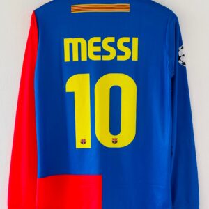 0A2FFBBA-CA5F-47A0-B290-5B9780BCA61E 2008-09Barcelona Home Jersey – Lionel Messi Full sleeve Embroidery edition