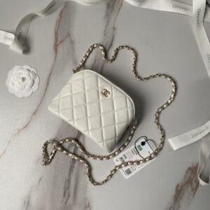 CHANEL Black Leather Makeup Bags