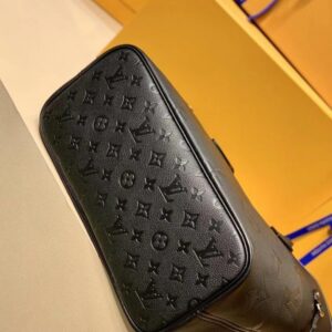 LV NEVERFULL MM 32 BLACK EMBOSSED COWHIDE LEATHER