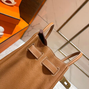 HERMES BIRKIN 30CM GOLD TOGO LEATHER GOLD HARDWARE