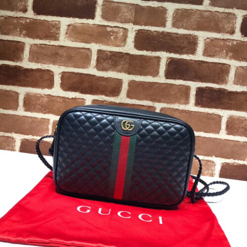 133e00ff Gucci Black Mini Trapuntata Crossbody Bag Leather