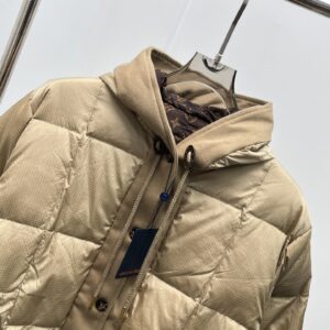 Replica Louis Vuitton Hooded Quilted Ripstop Jacket