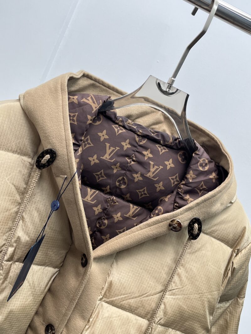 Replica Louis Vuitton Hooded Quilted Ripstop Jacket