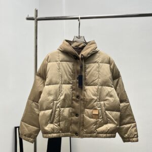 Replica Louis Vuitton Hooded Quilted Ripstop Jacket