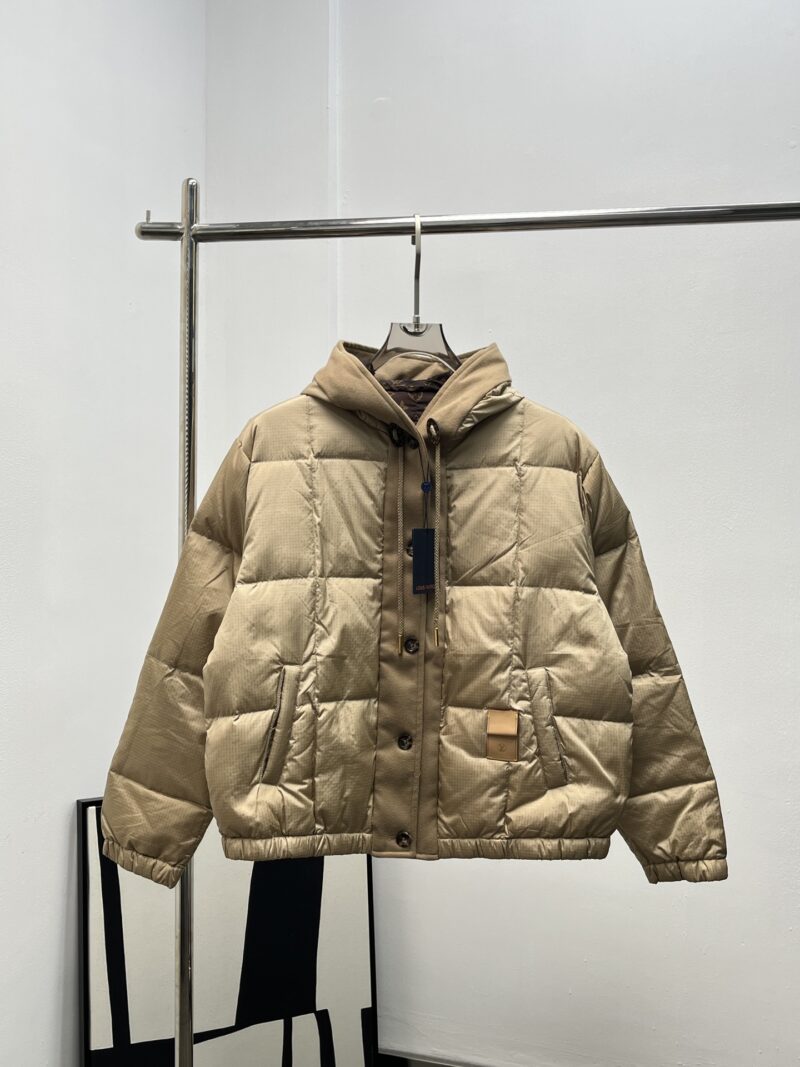 Replica Louis Vuitton Hooded Quilted Ripstop Jacket