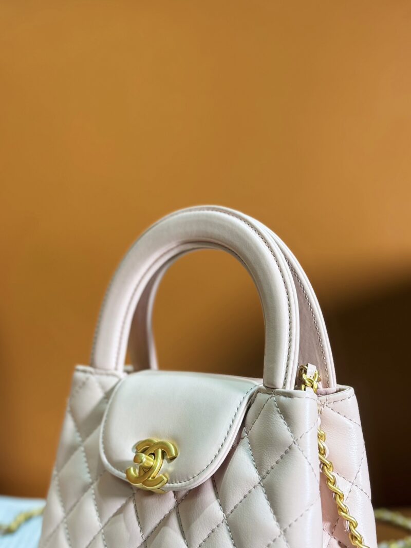 Chanel Lambskin Mini Kelly Chain Bag Light Pink