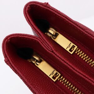 Saint Laurent Tribeca shoulder bag in burgundy leather