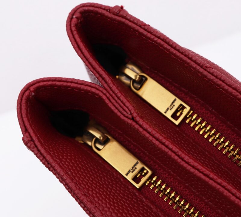 Saint Laurent Tribeca shoulder bag in burgundy leather