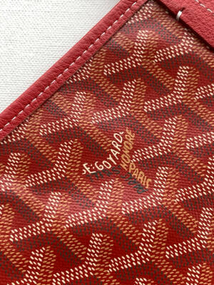 Goyard Saint Louis Red Tote Bag