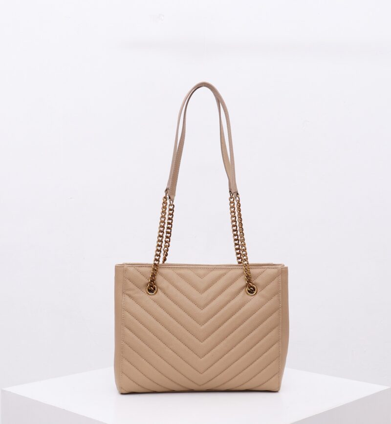 Saint Laurent Tribeca shoulder bag in burgundy leather