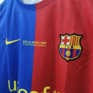 2009 Barcelona Home Jersey - Messi Edition embroidery