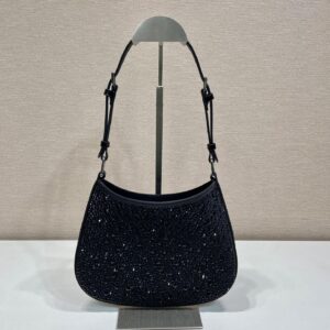 Prada Cleo crystal-embellished Shoulder Bag