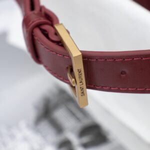 Saint Laurent YSL Solferino Small Leather Satchel Shoulder Bag