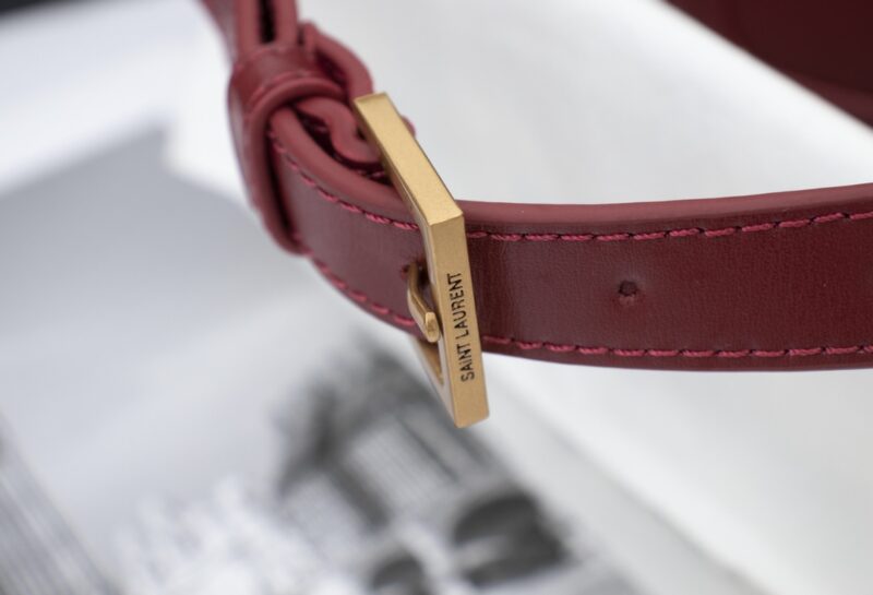 Saint Laurent YSL Solferino Small Leather Satchel Shoulder Bag