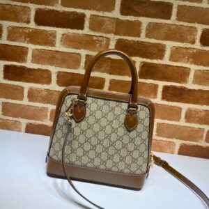 Gucci GG Supreme Canvas Horsebit 1955 Small Top Handle Bag