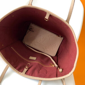 LV NEVERFULL MM 32 BEIGE MONOGRAM EMPREINTE LEATHER