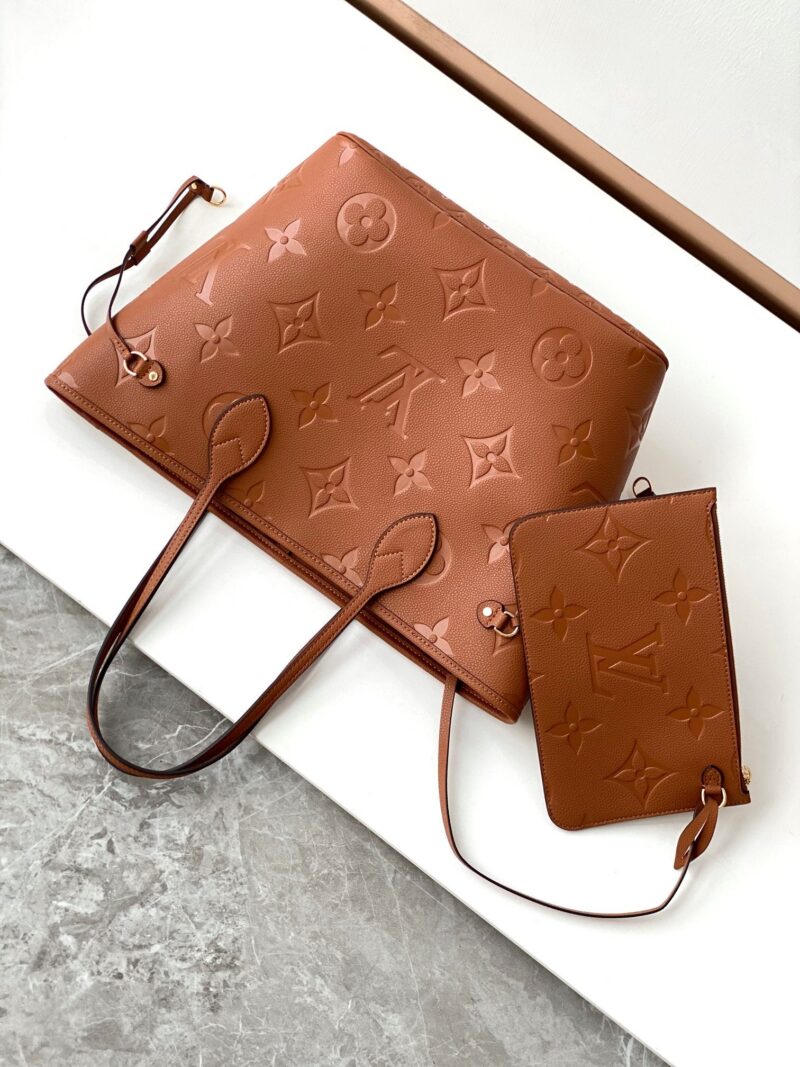 LV NEVERFULL MM 32 BROWN MONOGRAM EMPREINTE LEATHER