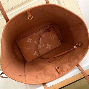 LV NEVERFULL MM 32 BROWN MONOGRAM EMPREINTE LEATHER