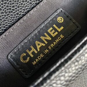 CHANEL SMALL BOY BAG 20 IN BLACK LAMBSKIN GOLD HARDWARE