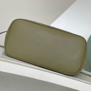 LV NEVERFULL MM KHAKI CREAM MONOGRAM EMPREINTE LEATHER