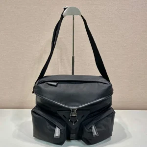 20231218_i1702880391_773_0_jpg CROSSBODY BAG 29 IN BLACK RE-NYLON AND CALFSKIN TRIM