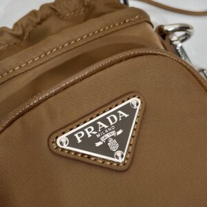 PHONE BAG 18 IN SEPIA BROWN RE-NYLON