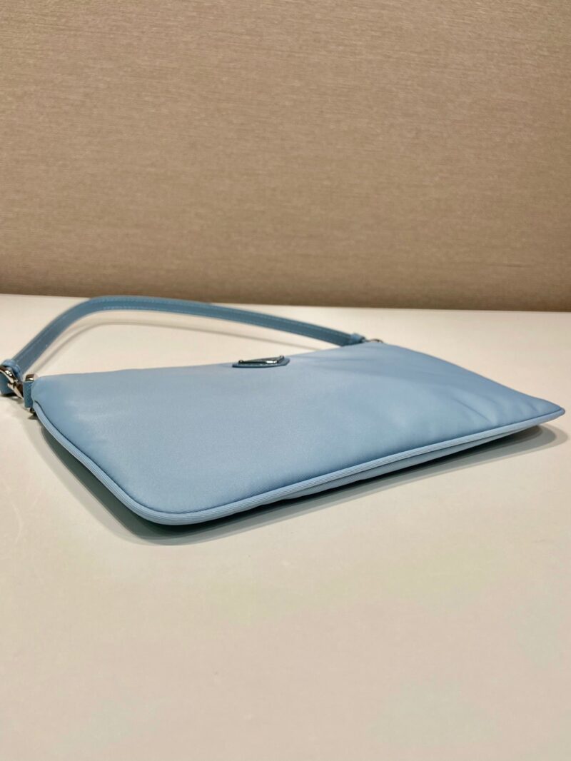 20240607_i1717741559_3679_5_jpg SHOULDER BAG 24 WITH TRIANGLE LOGO IN SKY BLUE RE-NYLON FABRIC