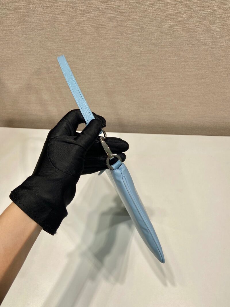 20240607_i1717741559_5615_6_jpg SHOULDER BAG 24 WITH TRIANGLE LOGO IN SKY BLUE RE-NYLON FABRIC