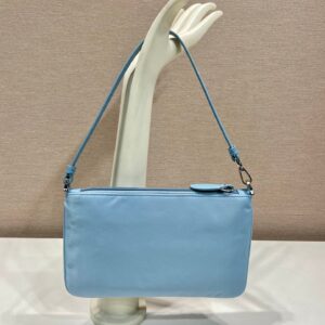20240607_i1717741559_6421_4_jpg SHOULDER BAG 24 WITH TRIANGLE LOGO IN SKY BLUE RE-NYLON FABRIC
