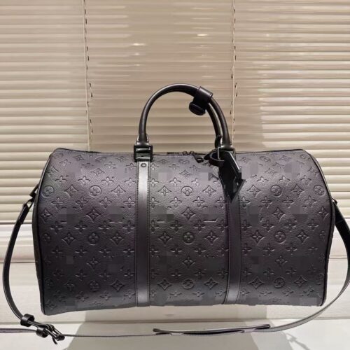 Louis Vuitton Monogram Luxury Travel Bag in Black