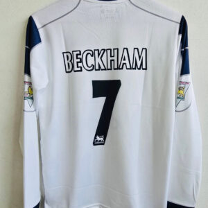 Precision in White – 2000-01 Manchester United Away Jersey – David Beckham Edition