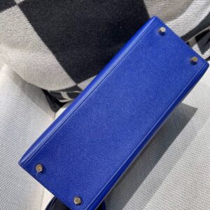 Hermes Kelly 28 Electric Blue Epsom Leather Gold Hardware