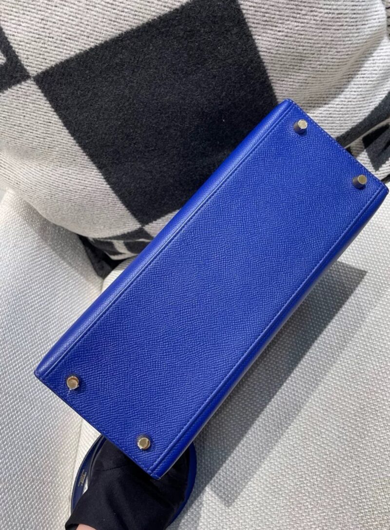 Hermes Kelly 28 Electric Blue Epsom Leather Gold Hardware