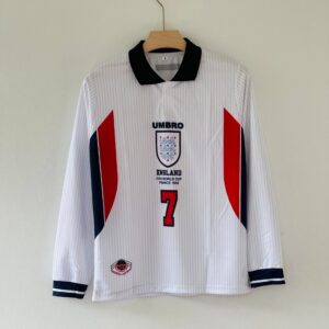 2B1A696F-4EAE-4B05-ABA7-E4E892277F40 Own an Iconic Era with the 1997-1999 England Home Jersey – David Beckham Full Sleeve Edition