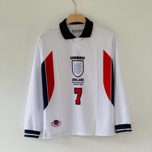2B1A696F-4EAE-4B05-ABA7-E4E892277F40 Own an Iconic Era with the 1997-1999 England Home Jersey – David Beckham Full Sleeve Edition