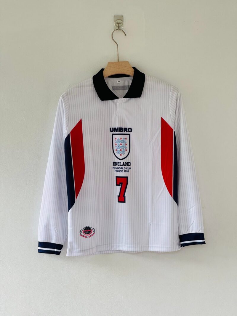 2B1A696F-4EAE-4B05-ABA7-E4E892277F40 Own an Iconic Era with the 1997-1999 England Home Jersey – David Beckham Full Sleeve Edition