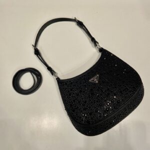 Prada Cleo crystal-embellished Shoulder Bag