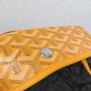 Goyard Yellow Goyardine Canvas & Chevroches Calfskin Saint Louis PM Tote