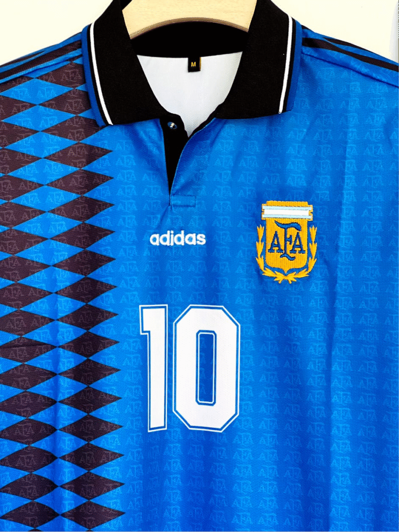 Argentina 1994 Away Maradona Tribute Jersey – A Retro Icon Embroidered Design