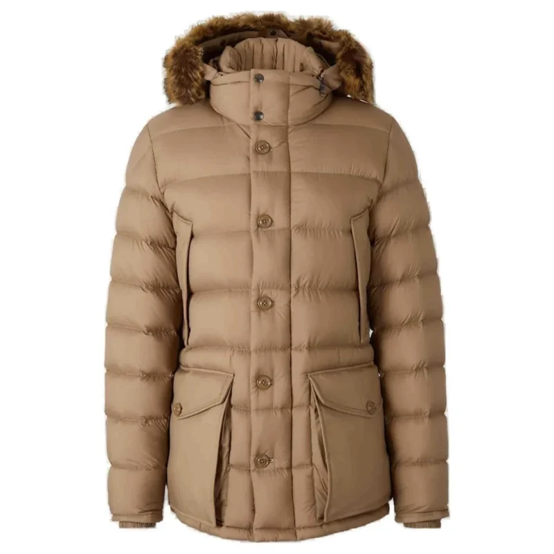Replica Moncler Clunye Hooded Mid-Length Down Jacket