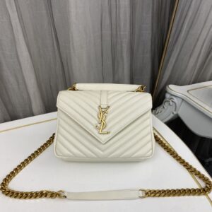 Saint Laurent Medium College Leather Cross Body Bag