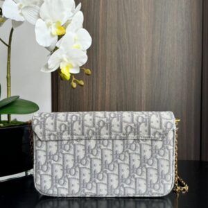 Dior Medium Saddle Pouch with Chain