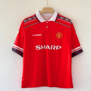 Treble Triumph Reimagined – Beckham’s 1998/99 Manchester United Five Sleeve Retro Jersey