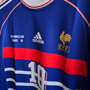 411F1E26-5E5D-4252-A36B-DE85BA29A44B A Legend Was Born – 1998 France Home Jersey, Zidane Five Sleeve Edition